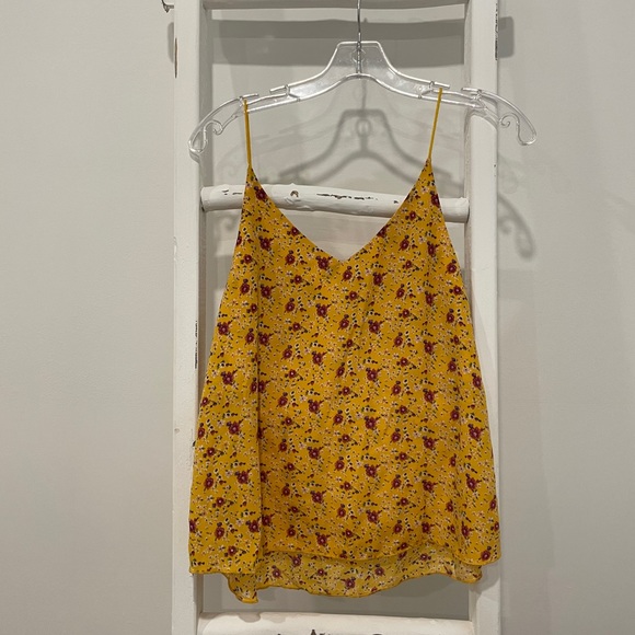 Forever 21 Floral Mustard Fall Top - Picture 3 of 4
